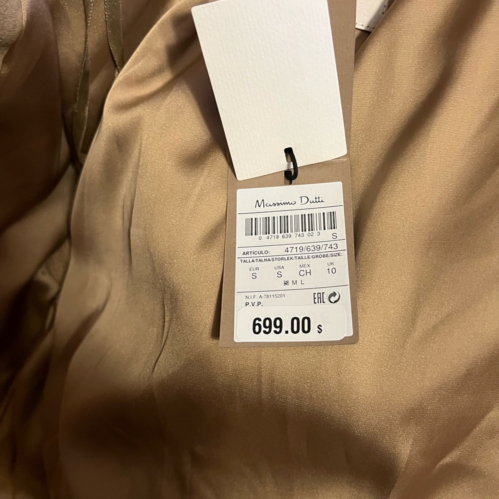 100% suede trench coat